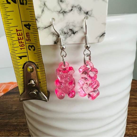 Yellow Gummy Bear Earrings - Picture 3 of 4